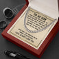 To My Son - Never Forget - Cuban Link Chain Necklace - Celeste Jewel