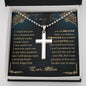 To My Son - Never Forget - Personalized Cross Necklace - Celeste Jewel