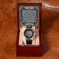 To My Son - When You Wear This Watch - Men's Skeleton Watch - Celeste Jewel