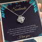 To My Soulmate - Life May Not Always Be Sweet - Love Knot Necklace - Celeste Jewel