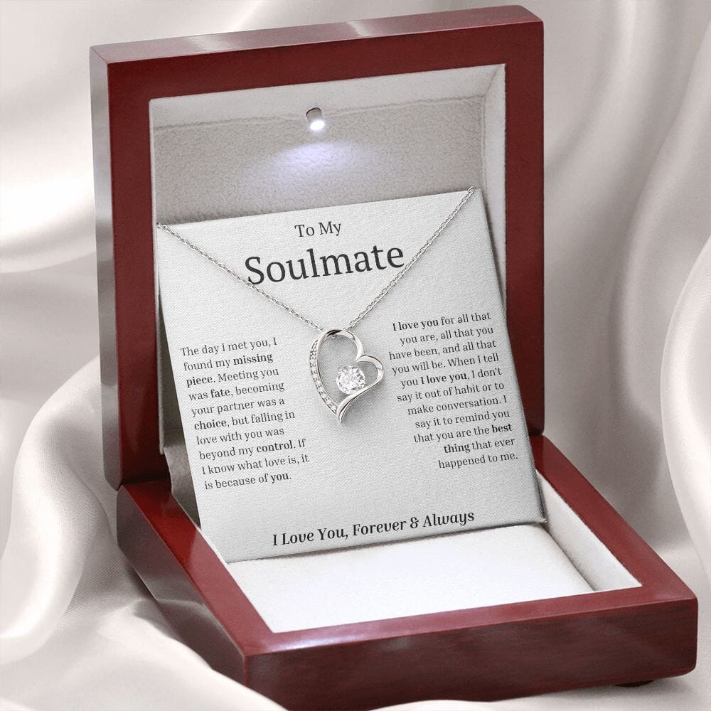 To My Soulmate - My Missing Piece - Eternal Love Necklace - Celeste Jewel