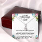 To My Stunning Wife - Sparkling Radiance Necklace - Celeste Jewel