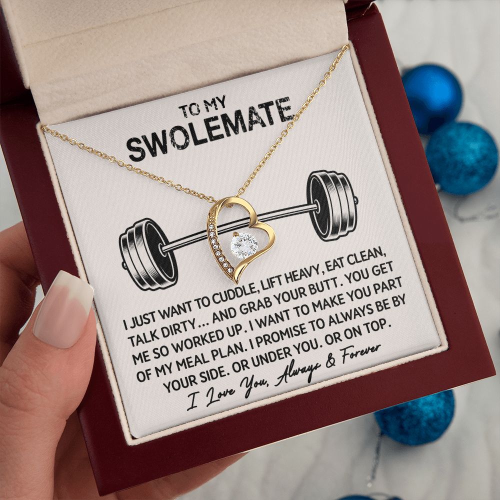 To My Swolemate - My Meal Plan - Eternal Love Necklace - Celeste Jewel