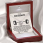 To My Swolemate - Squat Without You - Love Knot Necklace - Celeste Jewel