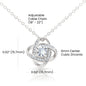 To My Swolemate - Squat Without You - Love Knot Necklace - Celeste Jewel