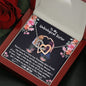 To My Unbiological Sister - Become Sisters - Interlocking Hearts Necklace - Celeste Jewel