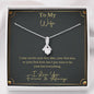 To My Wife - Forever & Always - Sparkling Radiance Necklace - Celeste Jewel