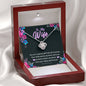 To My Wife - Gift From The Heavens - Love Knot Necklace - Celeste Jewel