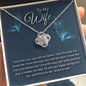 To My Wife - I Love The Way - Love Knot Necklace - Celeste Jewel