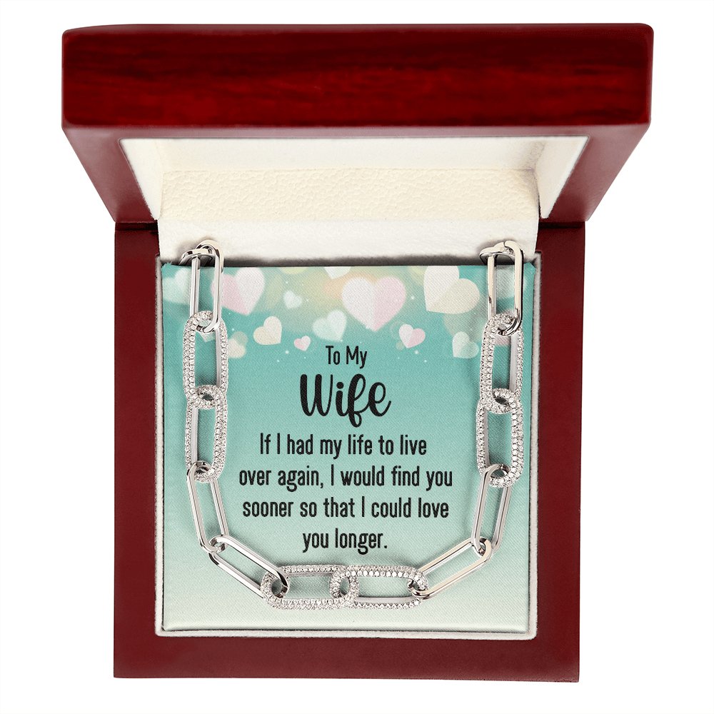 To My Wife - If I Had My Life - Forever Linked Necklace - Celeste Jewel