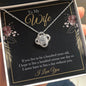 To My Wife - Live To Be 100 Years Old - Love Knot Necklace - Celeste Jewel