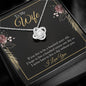 To My Wife - Live To Be 100 Years Old - Love Knot Necklace - Celeste Jewel