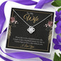 To My Wife - Live To Be 100 Years Old - Love Knot Necklace - Celeste Jewel