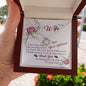 To My Wife - Sharing Your Life With Me - Love Knot Necklace - Celeste Jewel
