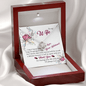 To My Wife - Sharing Your Life With Me - Love Knot Necklace Jewelry