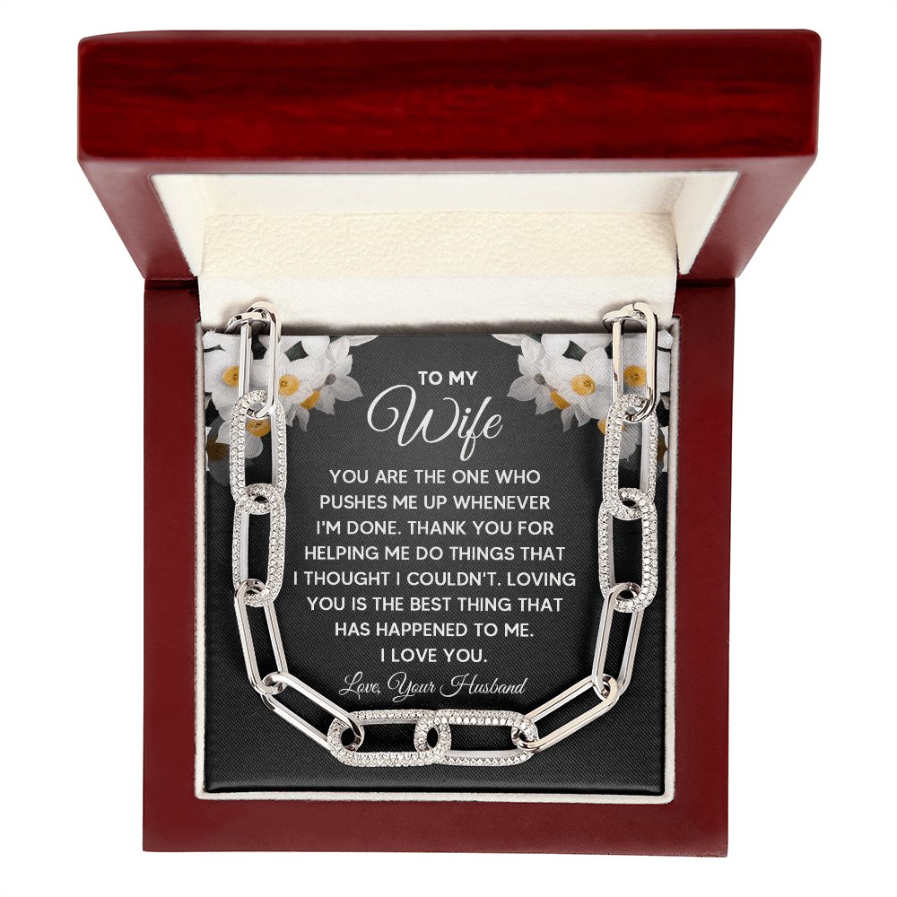 To My Wife - You Are The One - Forever Linked Necklace - Celeste Jewel