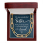 To My Wonderful Sister - Gift For Sister - Forever Linked Necklace - Celeste Jewel