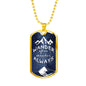 Wander Always - Dog Tag Necklace With Engraving - Celeste Jewel