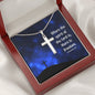 Where The Spirit Of The Lord - Personalized Cross Necklace - Celeste Jewel
