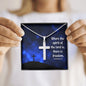 Where The Spirit Of The Lord - Personalized Cross Necklace - Celeste Jewel