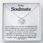 You Are My Soulmate - Love Knot Necklace (Etsy) - Celeste Jewel