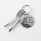 Meaningful Gift | Look Up And Get Lost | Engraved Screwdriver Keychain