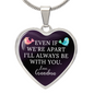 Gift For Grandchild From Grandma | Luxury Graphic Heart Necklace