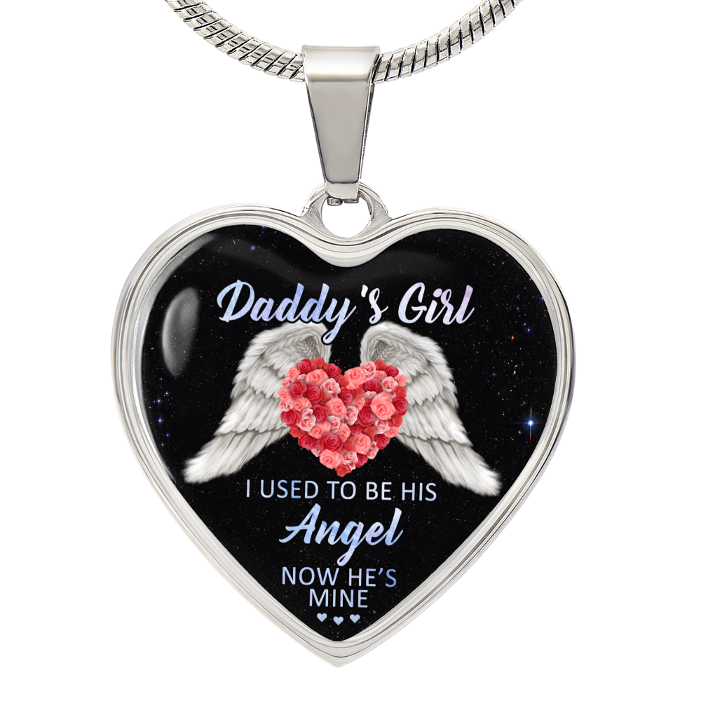 Gift For Daddy's Girl | Luxury Graphic Heart Necklace