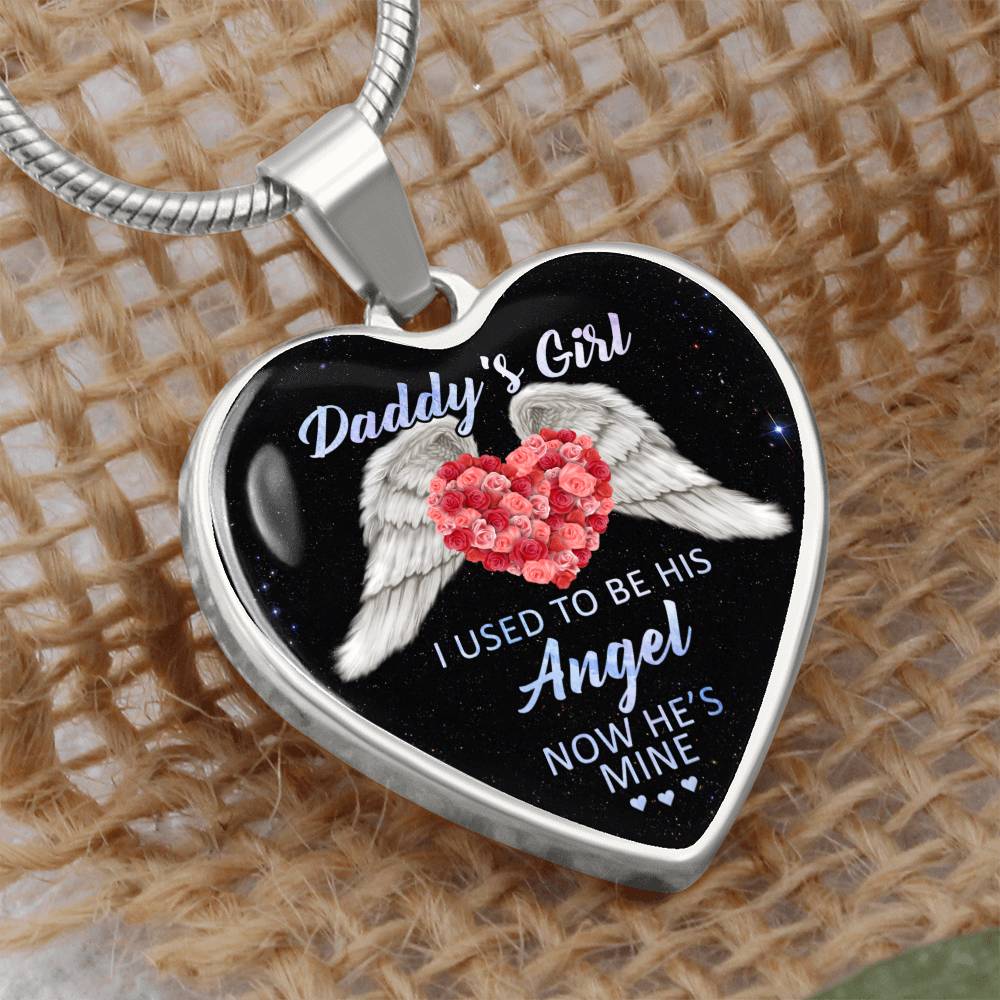 Gift For Daddy's Girl | Luxury Graphic Heart Necklace