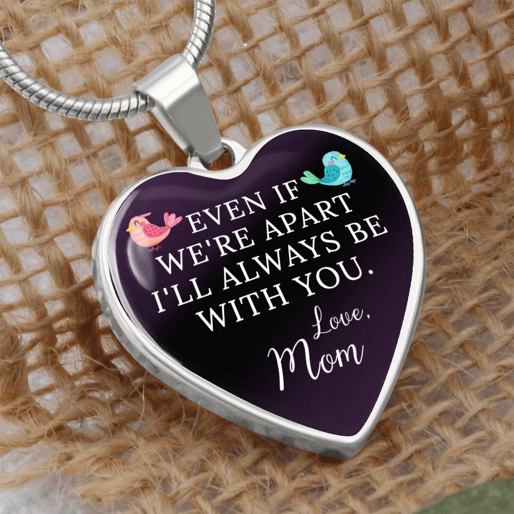 Gift For Child From Mom | Luxury Graphic Heart Necklace