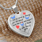 Meaningful Gift | Love And Support | Luxury Graphic Heart Necklace