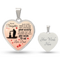 To My Daughter | Gift From Dad | Luxury Graphic Heart Necklace