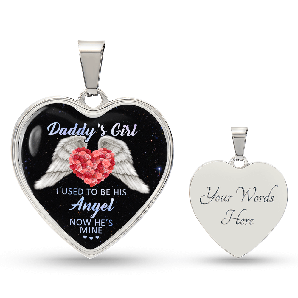 Gift For Daddy's Girl | Luxury Graphic Heart Necklace