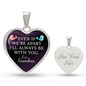 Gift For Grandchild From Grandma | Luxury Graphic Heart Necklace
