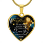 To My Daughter | Most Beautiful Thing | Luxury Graphic Heart Necklace