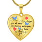 Meaningful Gift | Love And Support | Luxury Graphic Heart Necklace