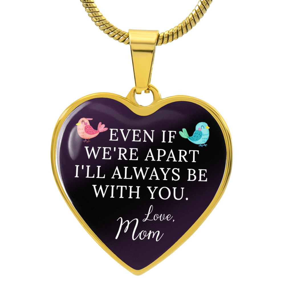 Gift For Child From Mom | Luxury Graphic Heart Necklace