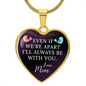 Gift For Child From Mom | Luxury Graphic Heart Necklace