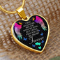 Memorial Gift | Feel You In My Heart | Luxury Graphic Heart Necklace