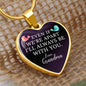 Gift For Grandchild From Grandma | Luxury Graphic Heart Necklace