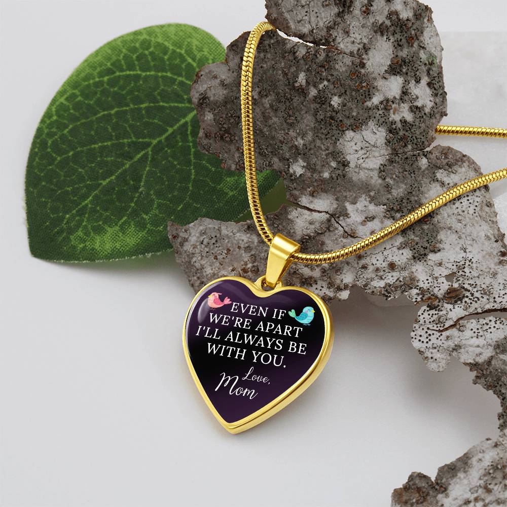 Gift For Child From Mom | Luxury Graphic Heart Necklace
