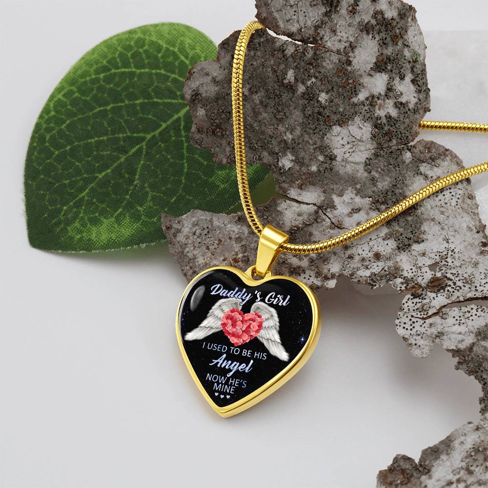 Gift For Daddy's Girl | Luxury Graphic Heart Necklace