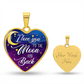 I Love You To The Moon And Back | Luxury Graphic Heart Necklace