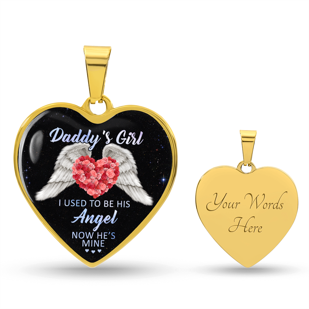 Gift For Daddy's Girl | Luxury Graphic Heart Necklace
