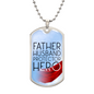 Father Husband Protector Hero | Luxury Dog Tag Necklace