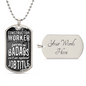 Construction Worker | Luxury Dog Tag Necklace