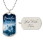 Breathe | Dog Tag Necklace With Engraving