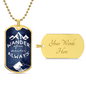 Wander Always | Dog Tag Necklace With Engraving