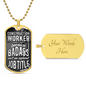 Construction Worker | Luxury Dog Tag Necklace