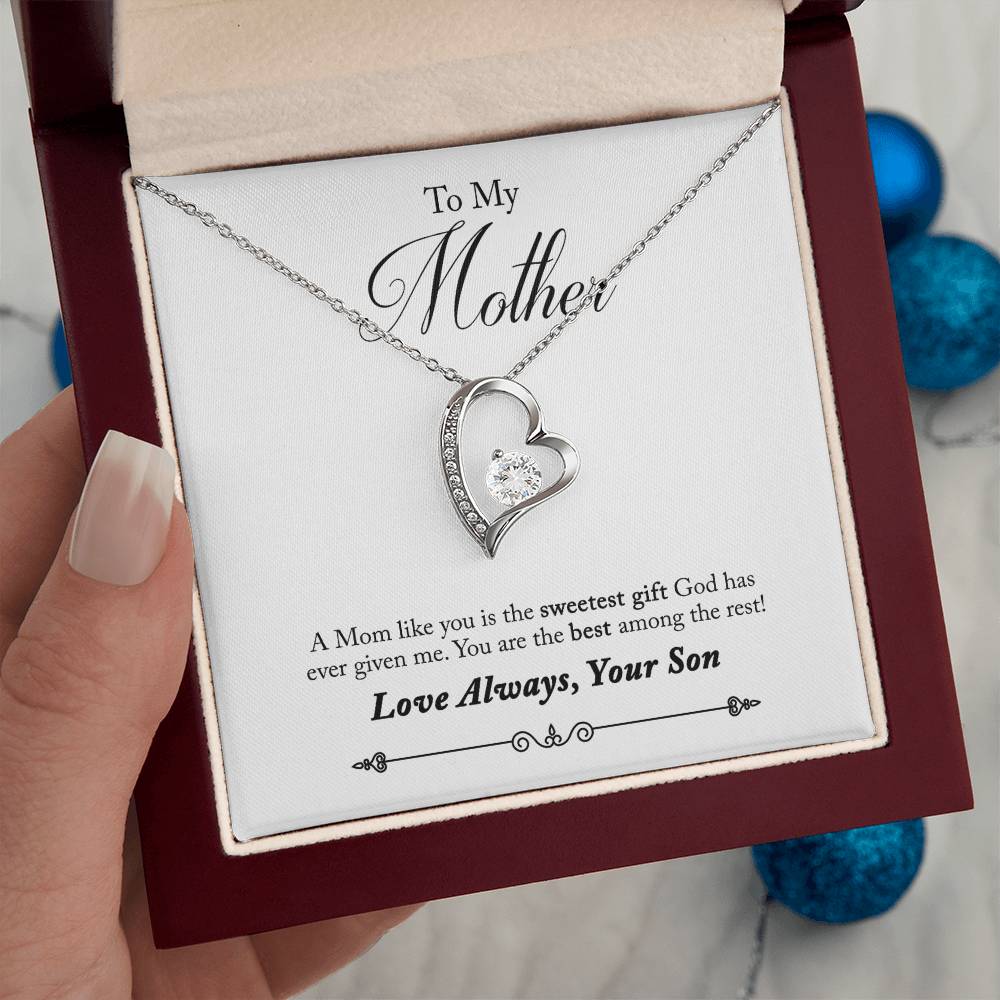 To My Mother | Sweetest Gift | Eternal Love Necklace